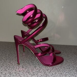 Beautiful gorgeous pink  and only worn once Rene Caovilla Heels.